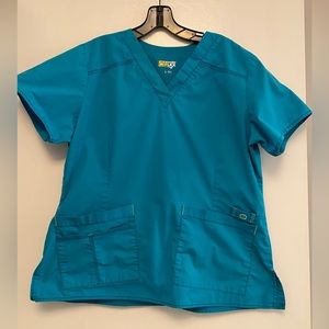 Scrub Top: Teal WonderWink Women's Wonderflex